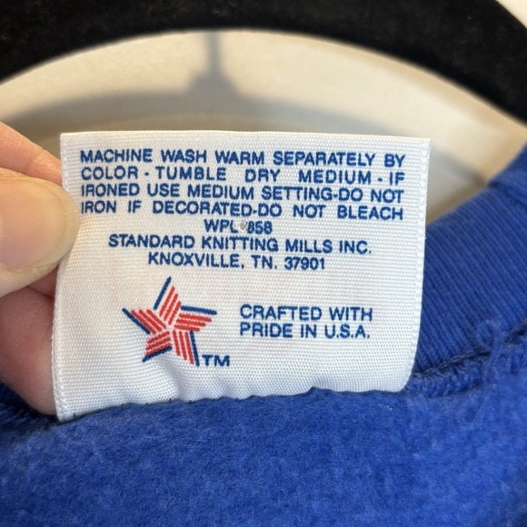 VTG Memphis State University Raglan Sweatshirt USA Healthknit XL PUFF Print - Picture 7 of 15